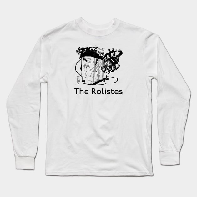 The Rolistes Podcast (Friend Computer B&W) Long Sleeve T-Shirt by Kalum